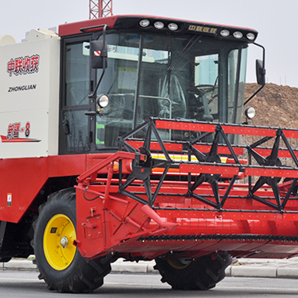 不朽情缘官网登录入口收获新疆4LZ-8自走式大豆收获机